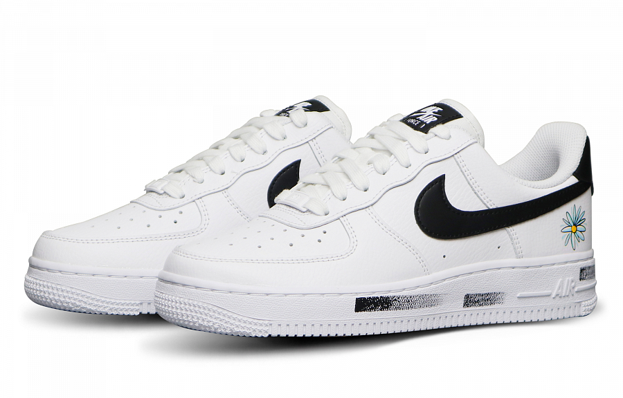 Nike Air Force 1 Non slip Lightweight Low top Skateboard Shoes Women's White Black купить в интернет-магазине Yoocart с быстрой доставкой по России.