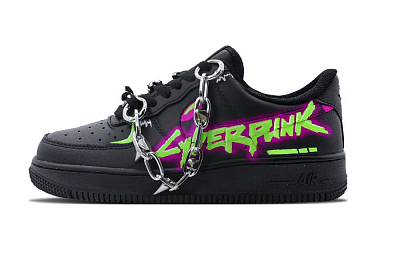 Nike Air Force 1 Anti Slip Wear Resistant Low Top Skateboard Shoes Women's Black