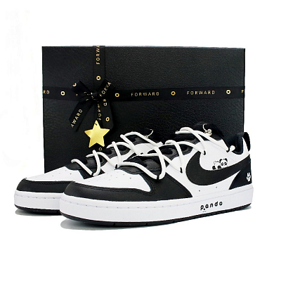 Nike Court Borough Skateboard Shoes Women's Low top Black/White