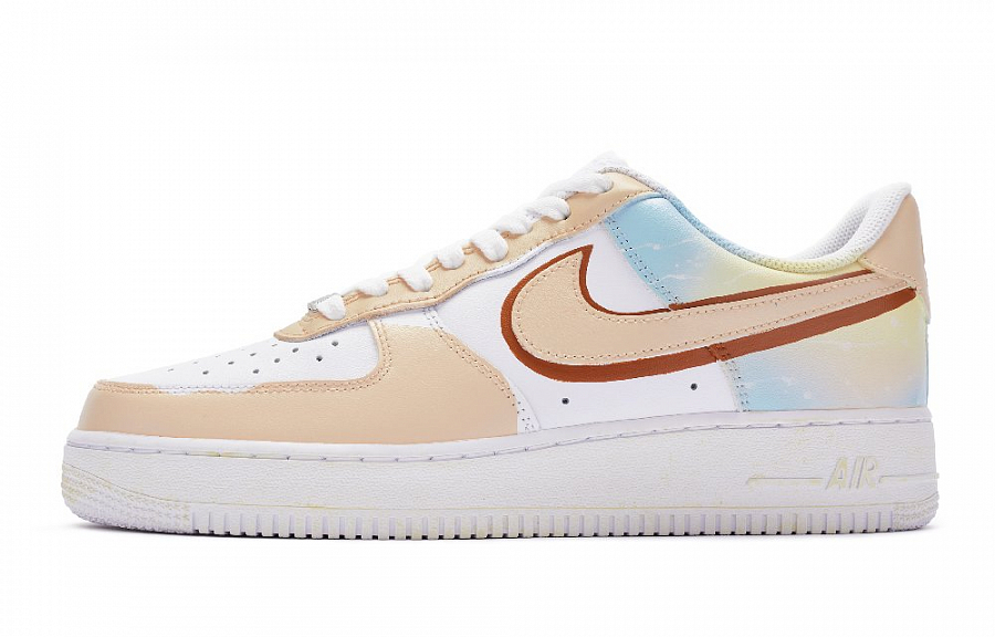 Nike Air Force 1 Low 811 Manufacturing Low Top Skateboard Shoes GS White Brown купить в интернет-магазине Yoocart с быстрой доставкой по России.