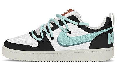 Nike Court Borough PRM Low-Top Skateboard Shoes Women's Black Green