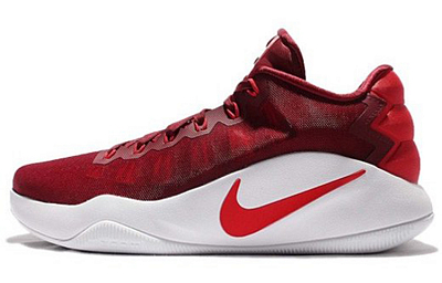 Nike Hyperdunk 2016 Basketball Shoes Men's Low top Burgundy/White
