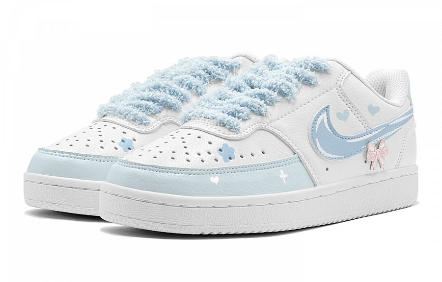 Nike Court Vision Low Top Skateboard Shoes Women's Blue купить в интернет-магазине Yoocart с быстрой доставкой по России.