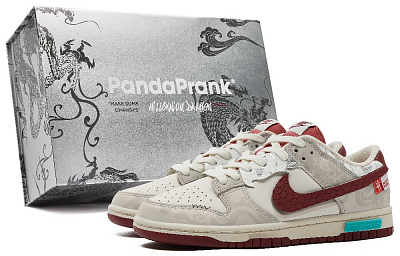 Nike Dunk Casual Shoes Women's Low Top White/Red