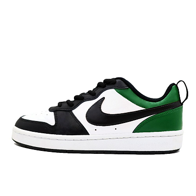 Nike Court Borough 2 Skateboard Shoes Women's Low-Top Green/Black/White
