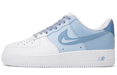 Nike Air Force 1 Slip Resistant, Impact Resistant, Abrasion Resistant Low Top Skateboard Shoes Men's Blue White