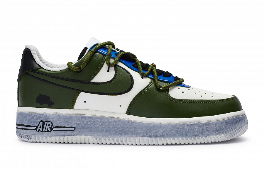 Nike Air Force 1 811 Manufacturing, Army 1 Low Top Skateboard Shoes GS Army Green & White купить в интернет-магазине Yoocart с быстрой доставкой по России.