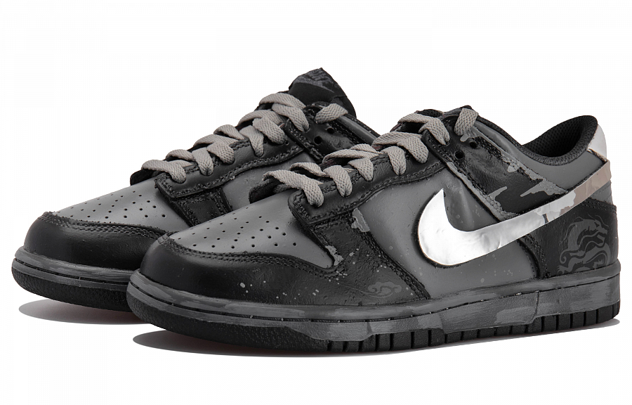 Nike Dunk Low Top Skateboard Shoes GS Black Gray купить в интернет-магазине Yoocart с быстрой доставкой по России.