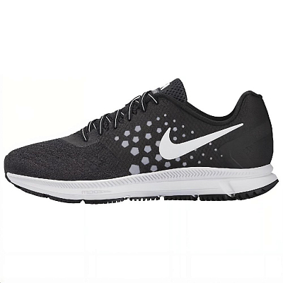 Nike Zoom Span 1 Cushioning, Wear Resistant Low Top Casual Running Shoes Men's Black White