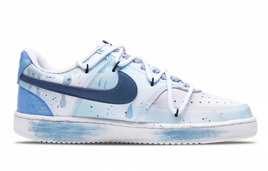 Nike Court Vision 1 Slip-Resistant Cushioning Wear-Resistant Low-Top Skateboard Shoes Unisex Sky Blue купить в интернет-магазине Yoocart с быстрой доставкой по России.