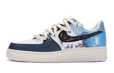 Nike Air Force 1 811 Manufacturing, Air Force 1 Skateboard Shoes Women's White Blue Black