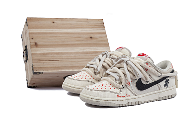 Nike Dunk White Sand Beach Low-Top Skateboard Shoes Unisex Ecru