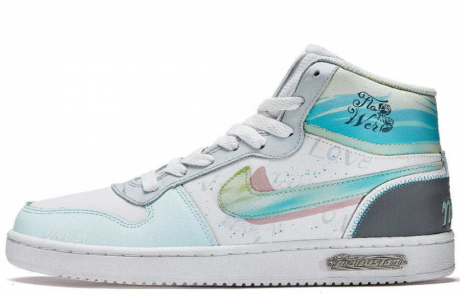 Nike EBERNON Skateboard Shoes Women's High top Green/White купить в интернет-магазине Yoocart с быстрой доставкой по России.