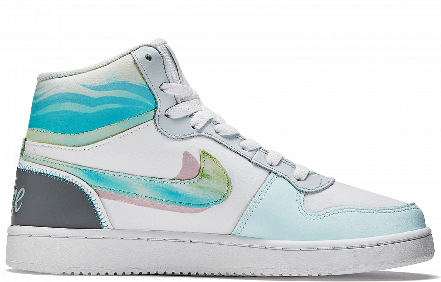 Nike EBERNON Skateboard Shoes Women's High top Green/White купить в интернет-магазине Yoocart с быстрой доставкой по России.