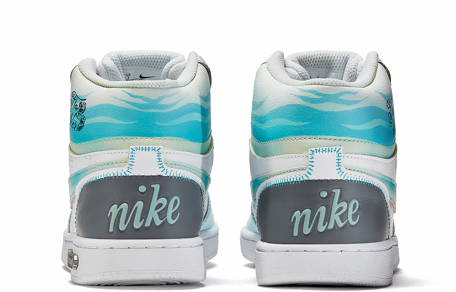 Nike EBERNON Skateboard Shoes Women's High top Green/White купить в интернет-магазине Yoocart с быстрой доставкой по России.