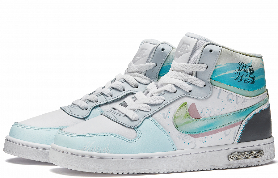 Nike EBERNON Skateboard Shoes Women's High top Green/White купить в интернет-магазине Yoocart с быстрой доставкой по России.