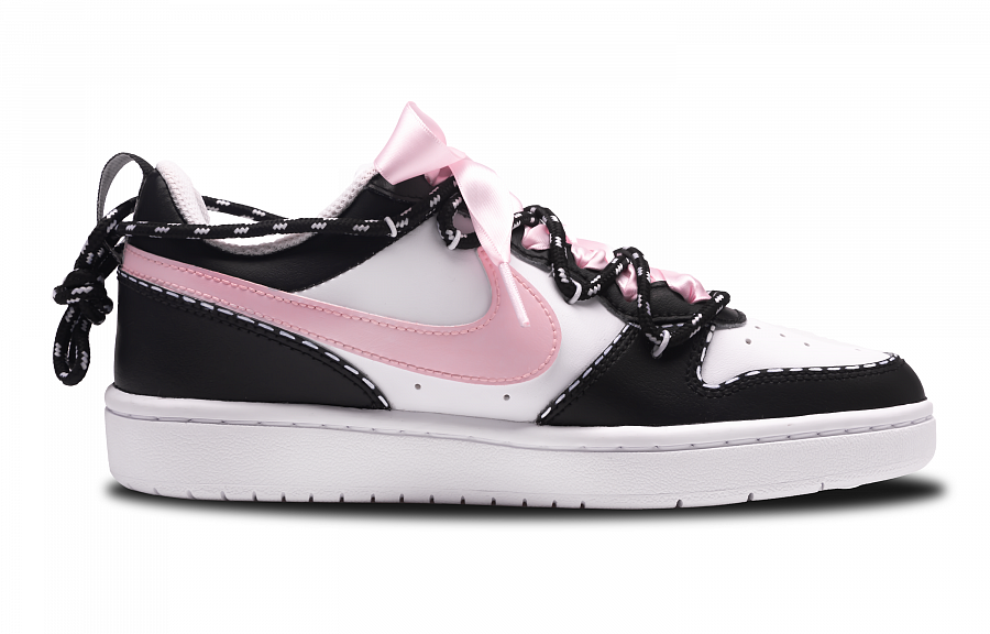 Nike Court Borough Anti Slip Wear Resistant Low Top Skateboard Shoes GS Black Pink купить в интернет-магазине Yoocart с быстрой доставкой по России.