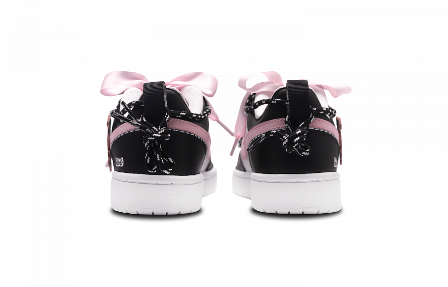Nike Court Borough Anti Slip Wear Resistant Low Top Skateboard Shoes GS Black Pink купить в интернет-магазине Yoocart с быстрой доставкой по России.