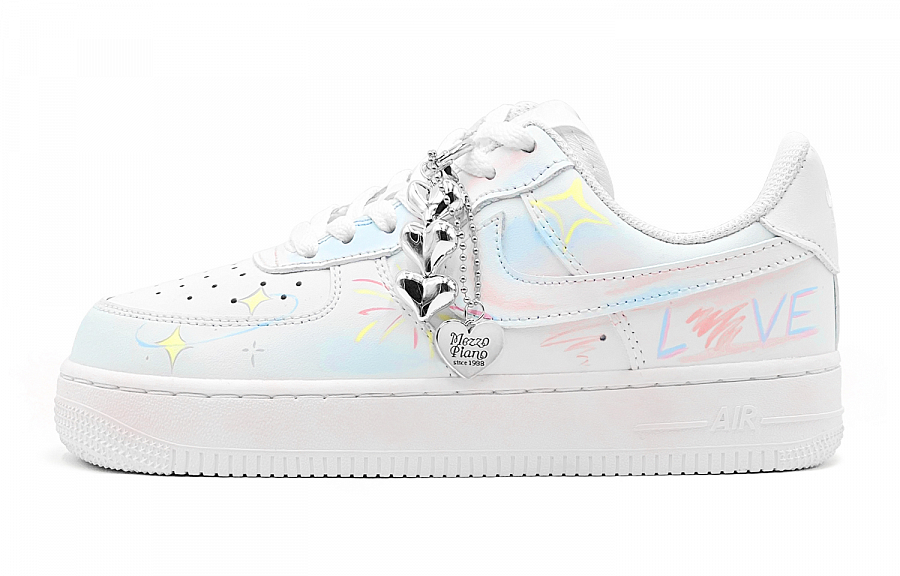 Nike Air Force 1 Air Force 1, Romantic Casual Multicolor Love Confession Low Top Skateboard Shoes Men's Blue Yellow купить в интернет-магазине Yoocart с быстрой доставкой по России.