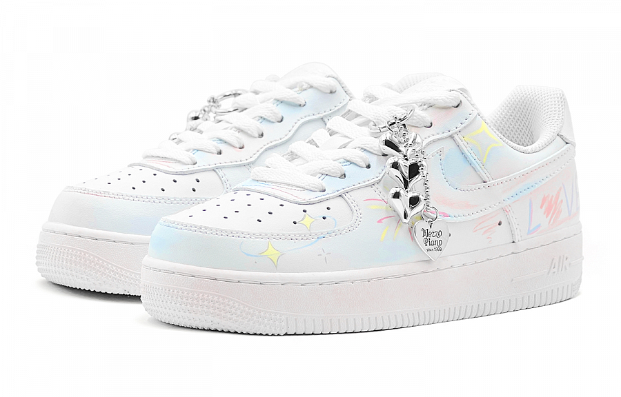 Nike Air Force 1 Air Force 1, Romantic Casual Multicolor Love Confession Low Top Skateboard Shoes Men's Blue Yellow купить в интернет-магазине Yoocart с быстрой доставкой по России.