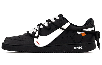 Nike Court Vision Low Abrasion Resistant, Lightweight, And Breathable Low Top Skateboard Shoes Unisex Black White