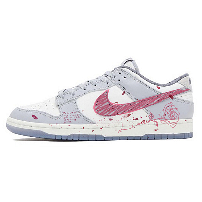 Nike Dunk Skateboard Shoes Men Low-Top White Gray
