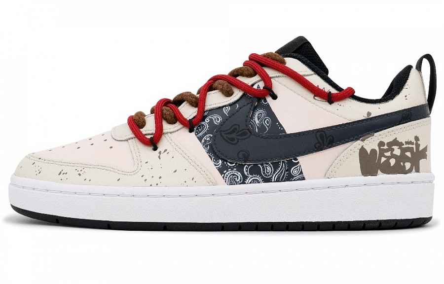 Nike Court Borough Paisley Lightweight Anti Slip Low Top Skateboard Shoes GS Ecru купить в интернет-магазине Yoocart с быстрой доставкой по России.