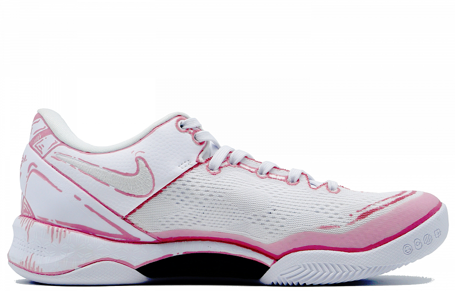 Nike Kobe 8 Kobe 8 Shock Absorbers Low Top Basketball Shoes Unisex Pink White купить в интернет-магазине Yoocart с быстрой доставкой по России.