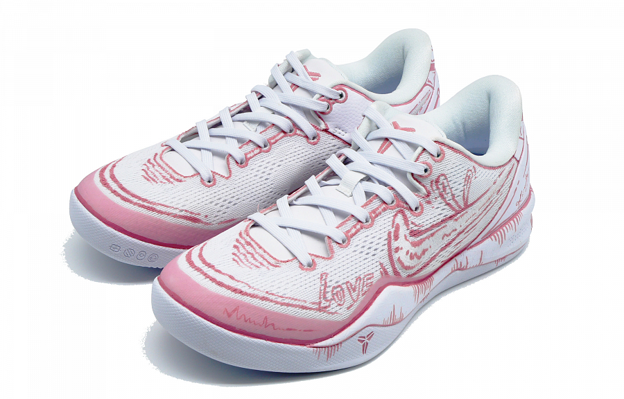 Nike Kobe 8 Kobe 8 Shock Absorbers Low Top Basketball Shoes Unisex Pink White купить в интернет-магазине Yoocart с быстрой доставкой по России.