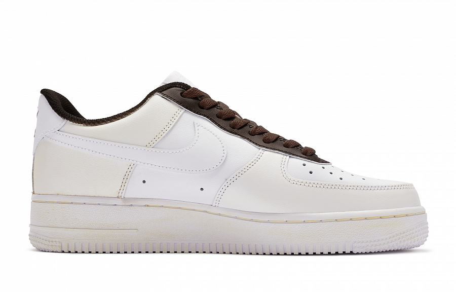 Nike Air Force 1 Low 811 Manufacturing Low Top Skateboard Shoes GS Beige White Brown купить в интернет-магазине Yoocart с быстрой доставкой по России.