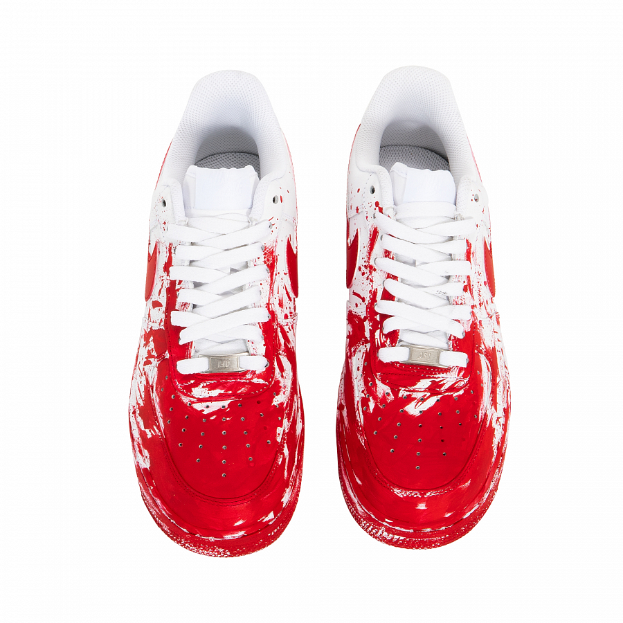 Nike Air Force 1 3 Times Laboratory Anti Slip Wear Resistant Low Top Skateboard Shoes Unisex White Red купить в интернет-магазине Yoocart с быстрой доставкой по России.