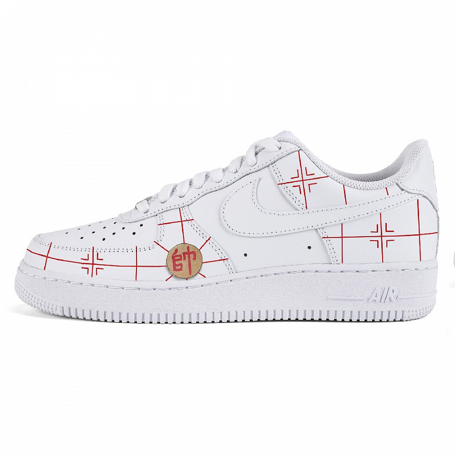 Nike Air Force 1 Air Force 1 Low-Top Skateboard Shoes Men White Red купить в интернет-магазине Yoocart с быстрой доставкой по России.