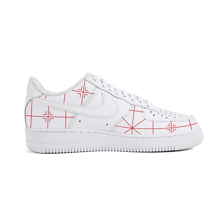 Nike Air Force 1 Air Force 1 Low-Top Skateboard Shoes Men White Red купить в интернет-магазине Yoocart с быстрой доставкой по России.