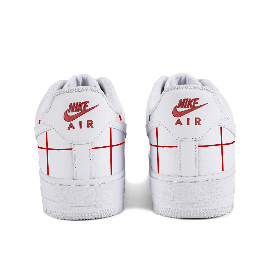 Nike Air Force 1 Air Force 1 Low-Top Skateboard Shoes Men White Red купить в интернет-магазине Yoocart с быстрой доставкой по России.