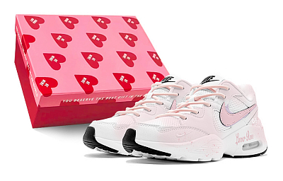 Nike Air Max Fusion Low Top Casual Running Shoes Women's Pink White