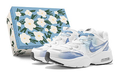 Nike Air Max Fusion Shock Absorbers Low Top Casual Shoes Women's Blue