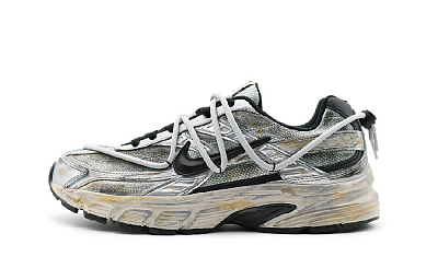 Nike Initiator Cushioned Slip-Resistant Breathable Low-Top Casual Running Shoes Men's Silver