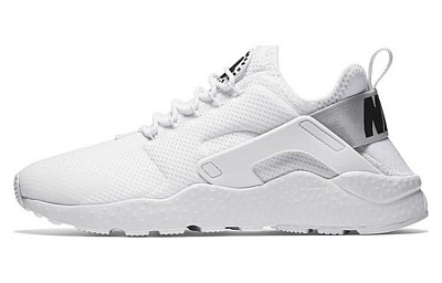 Nike Air Huarache Run Cushioning, Slip Resistant, Abrasion Resistant, Lightweight Low Top Running Shoes Women's White