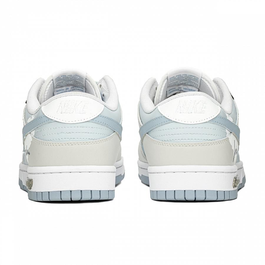 Nike Dunk Impact-Resistant Quick-Drying Wear-Resistant Low-Top Skateboard Shoes Men's Blue White Gray купить в интернет-магазине Yoocart с быстрой доставкой по России.
