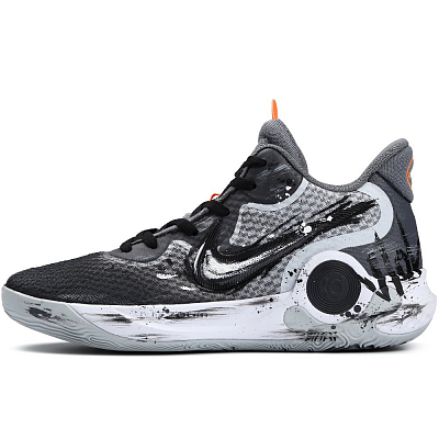 Nike KD Trey 5 IX Thunderstorm Anti Slip Wear Resistant Mid Top Basketball Shoes Unisex Black
