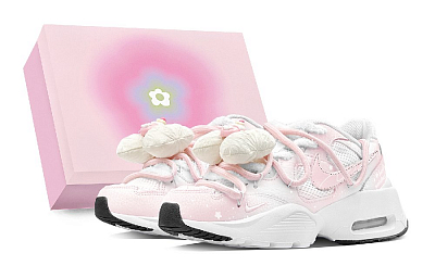 Nike Air Max Fusion Low-Top Running Shoes Women's White Pink