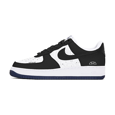 Nike Air Force 1 Non-slip Lightweight Low-Top Skateboard Shoes Men's Black White