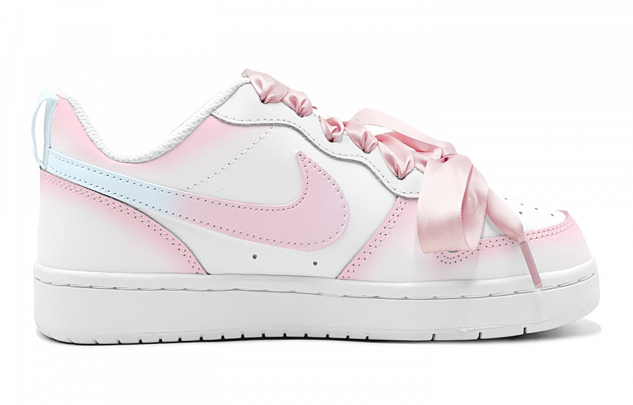 Nike Court Borough 2 Slip-Resistant Low-Top Skateboard Shoes Women's Pink Blue купить в интернет-магазине Yoocart с быстрой доставкой по России.