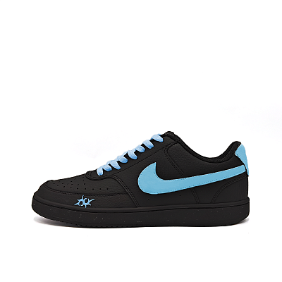 Nike Court Vision Non-slip Lightweight Low-Top Skateboard Shoes Unisex Blue