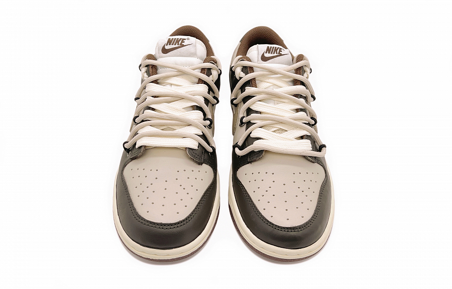 Nike Dunk Anti Slip Wear Resistant Low Top Skateboard Shoes Women's Beige Brown купить в интернет-магазине Yoocart с быстрой доставкой по России.