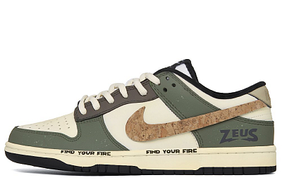 Nike Dunk Anti Slip Wear Resistant Low Top Skateboard Shoes Men's Green