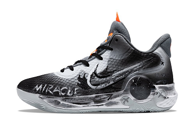 Nike KD Trey 5 IX Basketball Shoes Unisex Low-Top Black Gray Color