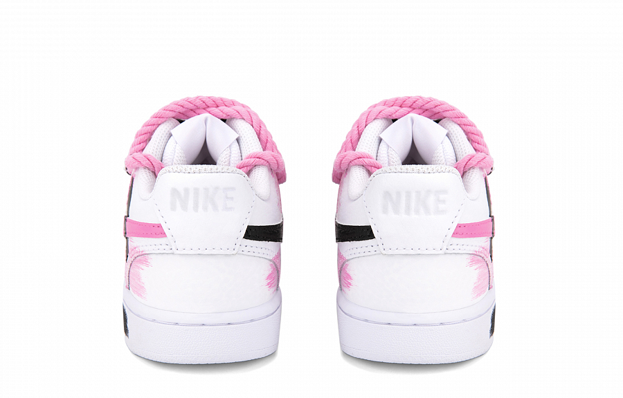 Nike Court Vision Anti-Slip Wear-Resistant Low-Top Skateboard Shoes Unisex Black White Pink купить в интернет-магазине Yoocart с быстрой доставкой по России.