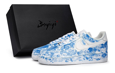 Nike Air Force 1 Skateboard Shoes Unisex Low top Blue