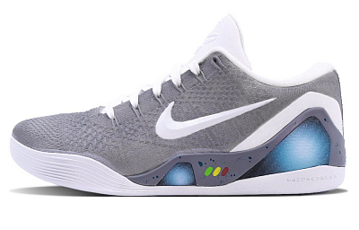 Nike Kobe 9 Cushioned Abrasion-Resistant Slip-Resistant Low-Top Basketball Shoes Unisex Gray